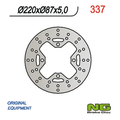 Brzdový kotouč NG Brakes NG337 (NG brzdový kotouč zadní CAGIVA RAPTOR 650/1000 (220X87X5) (4X10,