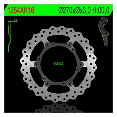 Brzdový kotouč NG Brakes NG1254XKOV16 (NG přední brzdový kotouč s adaptérem OVERSIZE KTM / HUSAB