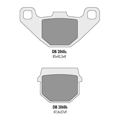 Brzdové destičky DELTA BRAKING DB2060OR-N (DELTA BRAKING brzdové destičky KH83 - nahrazuje DB206