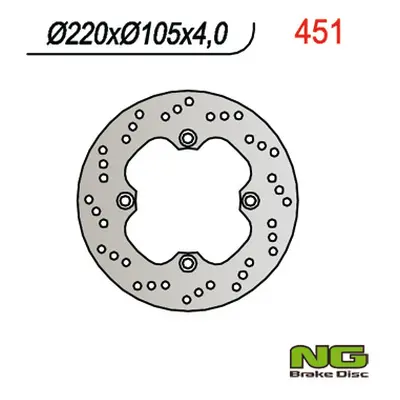 Brzdový kotouč NG Brakes NG451 (NG TARCZA HAMULCOWA PRZÓD HONDA SKUTERY 125/150 (220X105X4) 4 OT