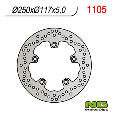 Brzdový kotouč NG Brakes NG1105 (NG brzdový kotouč zadní SUZUKI AN 650 BURGMAN 04-11 (250X117X5)