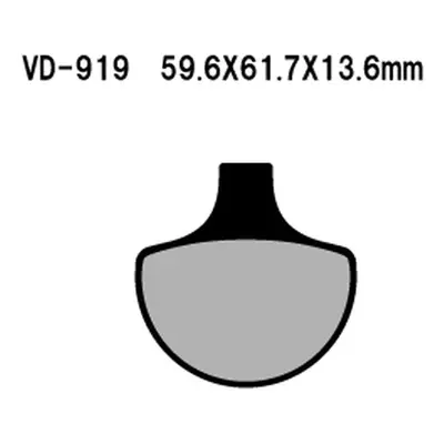 Brzdové destičky VESRAH VD-919 (VESRAH brzdové destičky KH94 HARLEY DAVIDSON přední vyrobeno v J