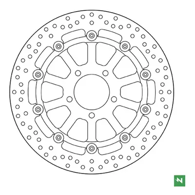 Brzdový kotouč přední NEWFREN DF5313EF (NEWFREN brzdový kotouč přední SUZUKI GSXR600/750 97-03; 