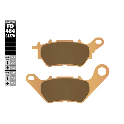 Brzdové destičky Galfer FD484G1370 (KH662) (GALFER brzdové destičky KH662 sintrované barva zlatá