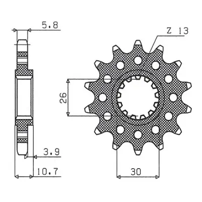 Ozubené kolo přední SUNSTAR SUN39515 (JTF1579.15, 579M15JT) (SUNSTAR ozubené kolo přední 579M 15