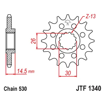 JT Sprockets ozubené kolo JTF1340.18 (Přední ozubené kolo JT Sprockets JTF1340.18)