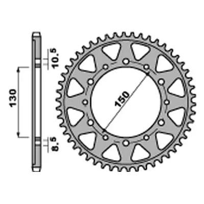 Rozeta PBR 860 49 C45 (JTR859.49) (PBR rozeta 860 49 C45 (JTR859.49))