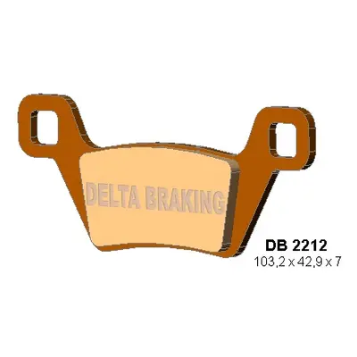 DELTA BRAKING KLOCKI HAMULCOWE KH600 KYMCO MXU - ZASTĘPUJĄ DB2212MX-D ORAZ DB2212QD-D (DB2212OR-