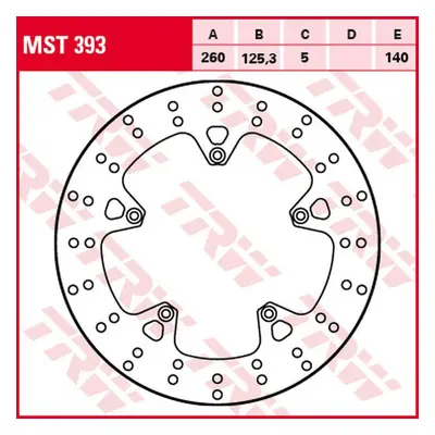 Brzdový kotouč TRW LUCAS přední MST393 (TRW LUCAS ZF brzdový kotouč přední APRILIA SR 125/300 11