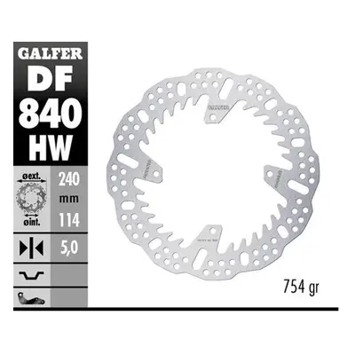 Brzdový kotouč zadní GALFER DF840HW (GALFER brzdový kotouč zadní TM EN/MX 125/144/250/300/450/ 5