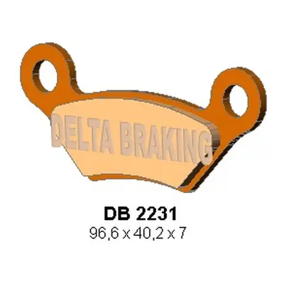 DELTA BRAKING KLOCKI HAMULCOWE KH609 PRZÓD/TYŁ JCB 800D/1000D GROUNDHOG 08-09, 800D/1000D WORKMA