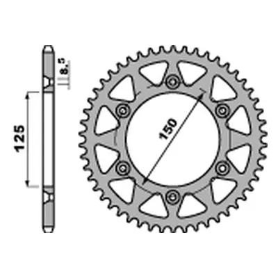 PBR rozeta 899 41 C45 (JTR897.41) (Zadní ozubené kolo PBR 899 41 C45)