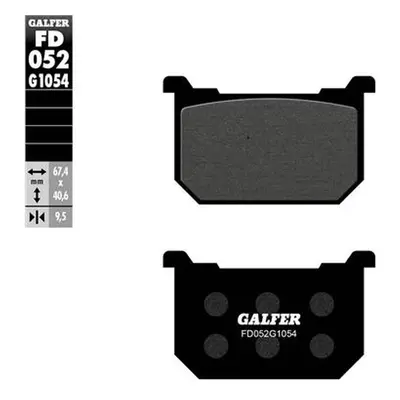 Brzdové destičky GALFER FD052G1651 (GALFER brzdové destičky KH068 sintrované zadní barva zlatá)