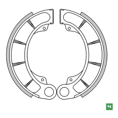 Brzdové čelisti - pakny zadní NEWFREN GF1305 (NEWFREN brzdové čelisti - pakny zadní HONDA TRX 40
