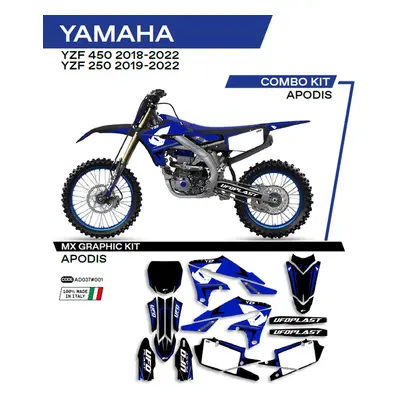 Sada samolepek (dýhy) UFO AD037001 (UFO sada samolepek (dýhy) YAMAHA YZF 250 19-22; YZF 450 18-2