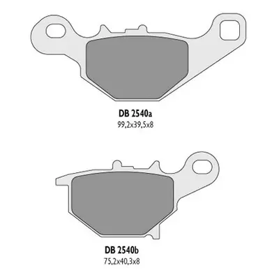 Brzdové destičky DELTA BRAKING DB2540OR-D (DELTA BRAKING brzdové destičky KH401 SUZUKI RM 85 zad