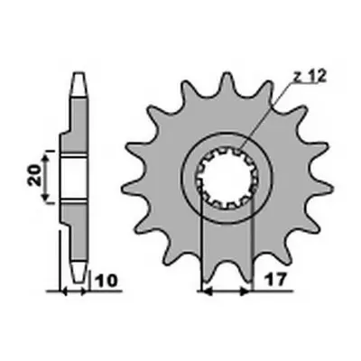 Ozubené kolo přední GROSSKOPF 207413G (JTF2074.13) (GROSSKOPF ozubené kolo přední 2074 13 (JTF20