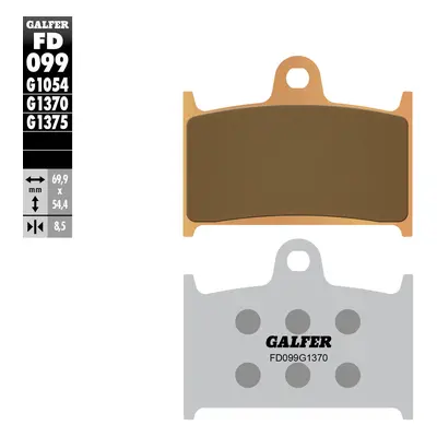 Brzdové destičky Galfer FD099G1375 (KH145) (GALFER brzdové destičky KH145 / KH236 sintrované bar