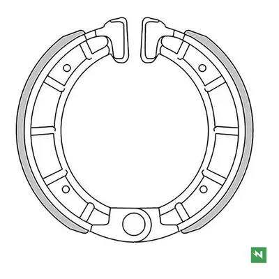 Brzdové čelisti - pakny NEWFREN GF.1277 (NEWFREN brzdové čelisti - pakny DERBI AVENTURE 50 96-, 
