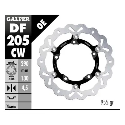 Brzdový kotouč plovoucí přední GALFER DF205CW (GALFER brzdový kotouč plovoucí přední 290mm KAWAS