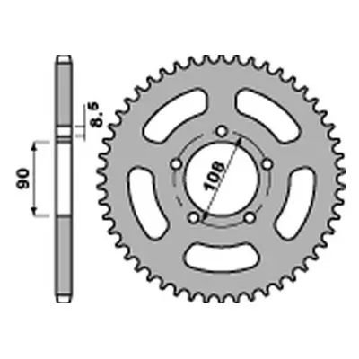 PBR rozeta 1515 45 C45 (151545C45) (Zadní ozubené kolo PBR 151545C45)