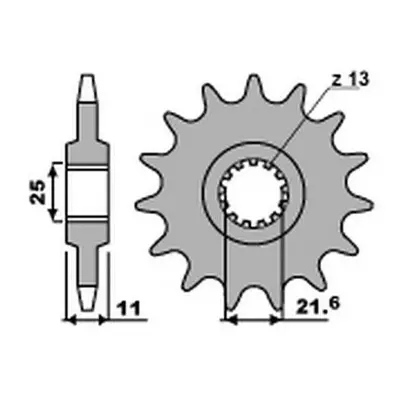 PBR ozubené kolo 442 16 18NC (4421618NC) (Přední ozubené kolo PBR 4421618NC)