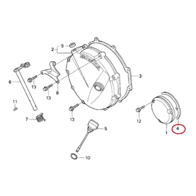 Těsnění pravého krytu motoru (kryt klikového hřídele) ATHENA S410210016008 (ATHENA těsnění pravé