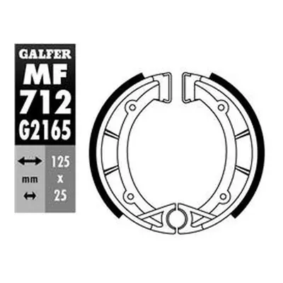 Brzdové čelisti - pakny zadní GALFER MF712G2165 (GALFER brzdové čelisti - pakny zadní APRILIA TX