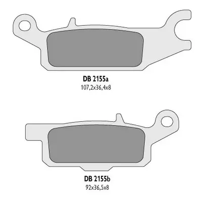 Brzdové destičky DELTA BRAKING DB2155OR-D (DELTA BRAKING brzdové destičky KH443 YAMAHA YFM 550 G