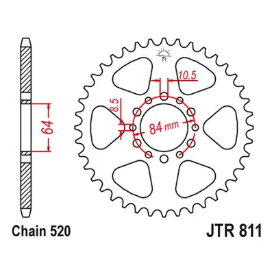 Rozeta JT SPROCKETS JTR811.48 (81148JT) (JT rozeta 811 48 (81148JT))