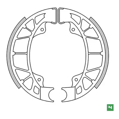 Brzdové čelisti - pakny NEWFREN GF.0261 (NEWFREN brzdové čelisti - pakny APRILIA SPORT CITY 50 0