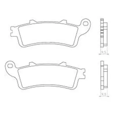 Brzdové destičky BRENTA BR4023 (BRENTA brzdové destičky KH281 / KH261 sintrované barva zlatá (tl