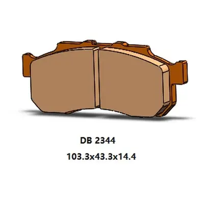 Brzdové destičky DELTA BRAKING DB2344OR-D (DELTA BRAKING brzdové destičky KH712 přední HONDA SXS