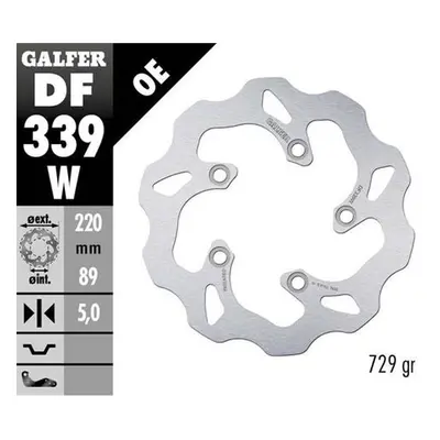 Brzdový kotouč zadní GALFER DF339W (GALFER brzdový kotouč zadní SUZUKI SV 650S 03-06; SV 1000 03