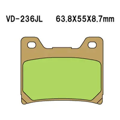 Brzdové destičky VESRAH VD-236JL (VESRAH brzdové destičky KH88 sintrované barva zlatá vyrobeno v