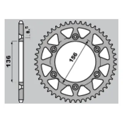 Rozeta CHT 70241K (822-41) (CHT rozeta 702 41 (822-41) do 10 , GAS GAS)