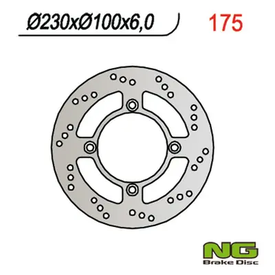 Brzdový kotouč NG Brakes NG175 (NG brzdový kotouč zadní KAWASAKI ZEPHYR 750 92-97, ZZR600 90-92 