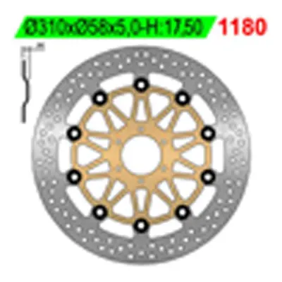 Brzdový kotouč NG Brakes NG1180 (NG přední brzdový kotouč HONDA CB 1000 BIG ONE 93-96, VFR 750 R