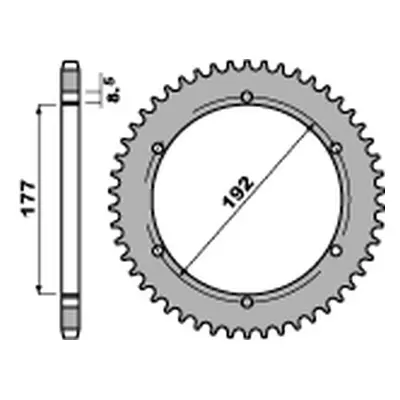 Rozeta PBR 223 51 C45 (JTR223.51) (PBR rozeta 223 51 C45 (JTR223.51))