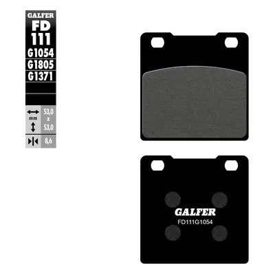 Brzdové destičky Galfer FD111G1054 (KH063) (GALFER brzdové destičky KH063 / KH161 polokovové)