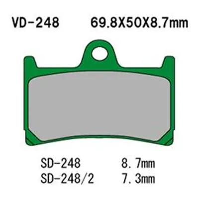 Brzdové destičky VESRAH VD-248 (VESRAH brzdové destičky KH252 / KH380 vyrobeno v Japonsku)