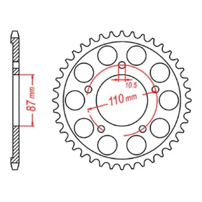 Rozeta MTX 11-33C-48 (JTR807.48) (MTX PARTS rozeta 828 48 (JTR807.48))