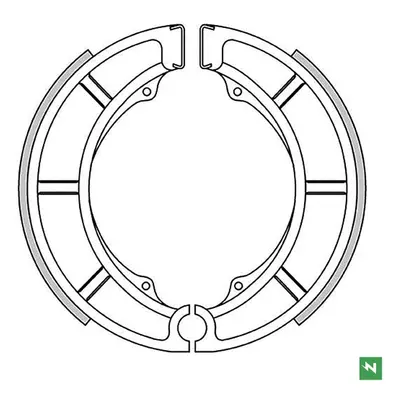 Brzdové čelisti - pakny NEWFREN GF1230 (NEWFREN brzdové čelisti - pakny STANDARD SUZUKI LT-F 300