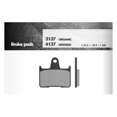 Brzdové destičky BRENTA BR4137 (BRENTA brzdové destičky KH254 sintrované barva zlatá zadní (FT 4