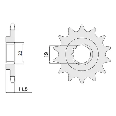 Ozubené kolo přední CHT 410116K (JTF409.16, 409-16) (CHT ozubené kolo přední 4101 16 (JTF409.16)