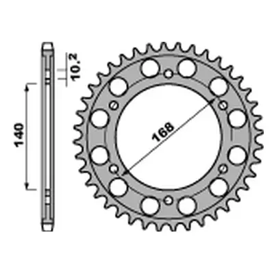 PBR rozeta 4613 47 C45 (JTR3.47) (Zadní ozubené kolo PBR 4613 47 C45)