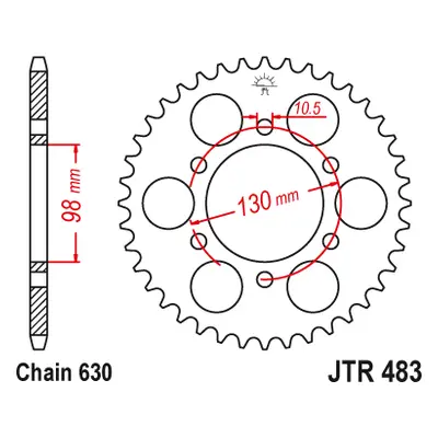 JT Sprockets rozeta JTR483.33 (48333JT) (Zadní ozubené kolo JT Sprockets JTR483.33)