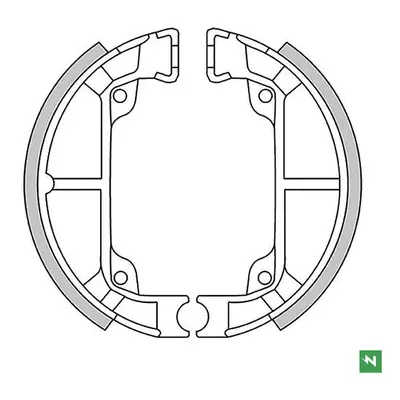 Brzdové čelisti - pakny NEWFREN GF.1297 (NEWFREN brzdové čelisti - pakny SUZUKI ADRESS 50, TUNE 