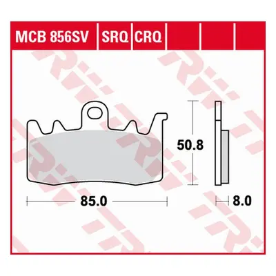 Brzdové destičky TRW LUCAS MCB856CRQ (KH630) (TRW ZF brzdové destičky KH630 karbonové závodní BM