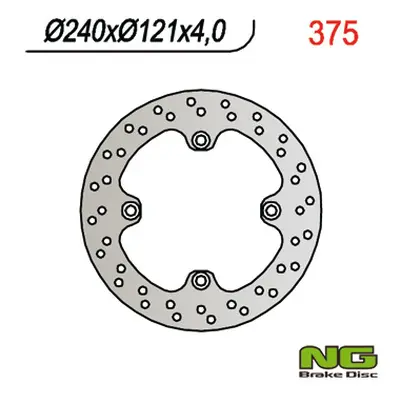 Brzdový kotouč NG Brakes NG375 (NG brzdový kotouč zadní HONDA CR 125 98-01, CR 250 97-01 (240X12